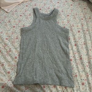 loft gray tank top